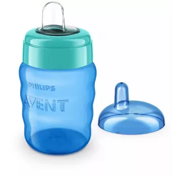 Philips AVENT Easy Sip treeningtass, 9M+, 260 ml, silikoonist tila, sinine