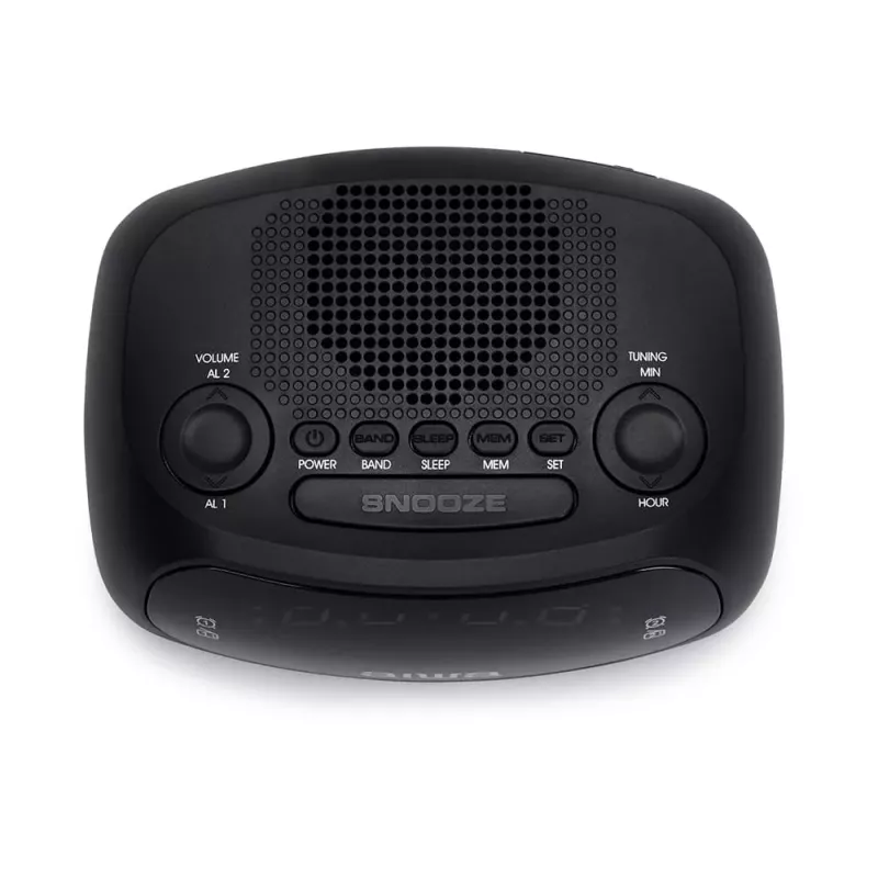 AIWA CR-09J FM kellraadio kahe äratusega, LED-ekraan, must