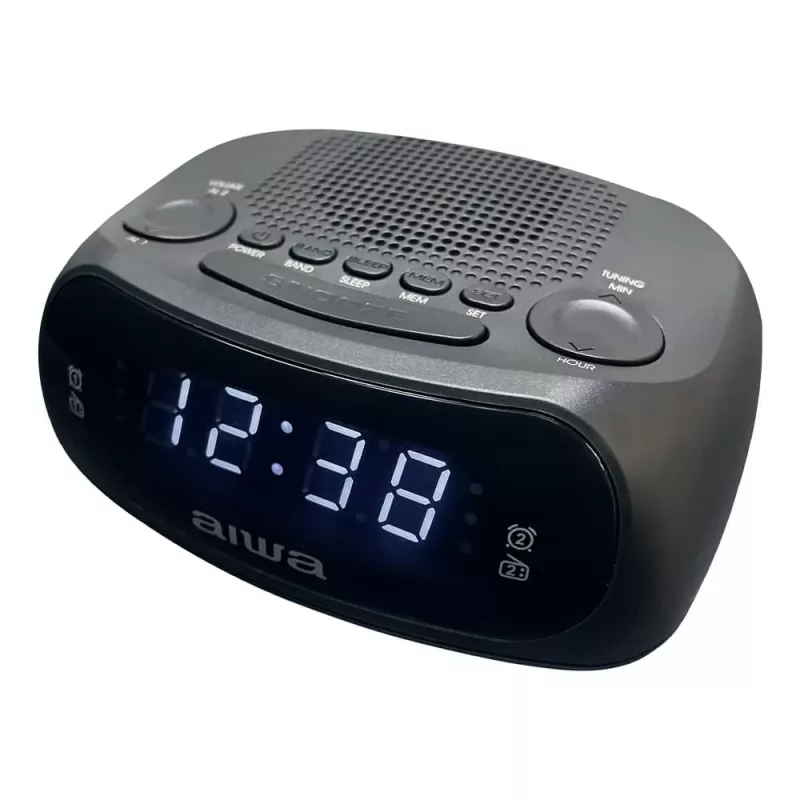 AIWA CR-09J FM kellraadio kahe äratusega, LED-ekraan, must