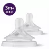 Philips Avent Natural Response lutid, kiire vool, 3 kuud+, 2 pakis, silikoon, läbipaistev