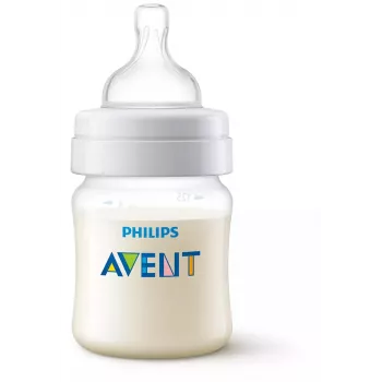 Philips AVENT koolikuvastane beebipudel 125 ml koos vastsündinu otsikuga, 0m+