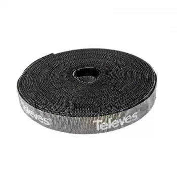 Televes KB 8 takjakinnitiga kaablivitsa rull, 8 mm x 10 m, must, korduvkasutatav 200101
