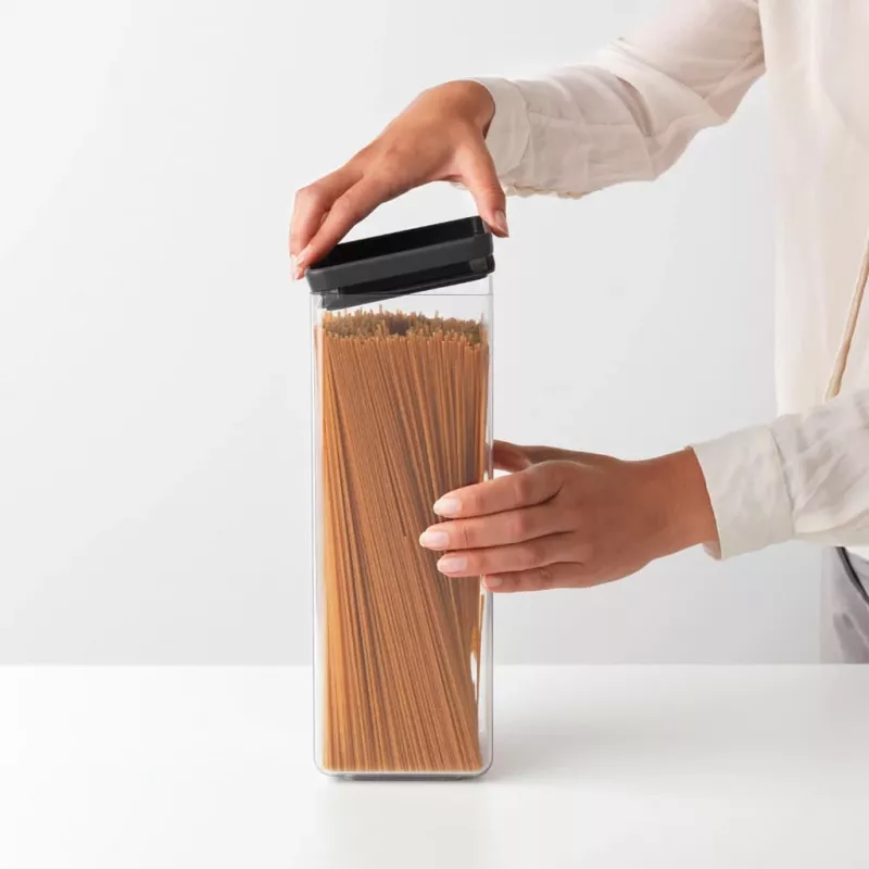Brabantia ruudukujuline toiduhoidmisnõu 2,5 l tumehall