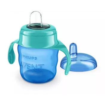 Philips AVENT Easy Sip treeningtass käepidemetega, 6M+, 200ml, silikoonist tila, roheline