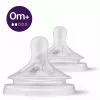 Philips Avent Natural Response lutid, aeglane vool, 0M+, 2-pakk, silikoon