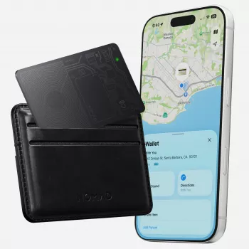 NOMAD Tracking Card V2 - rahakoti otsija kaart ühilduv Apple Find My-ga (must)
