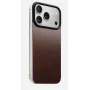 NOMAD Magnetic Leather Back iPhone 17 Pro jaoks, MagSafe-iga ühilduv, Horween nahk, Rustic Brown