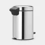 Brabantia NewIcon 5L pedaaliga prügikast Brilliant Steel