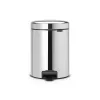 Brabantia NewIcon 5L pedaaliga prügikast Brilliant Steel