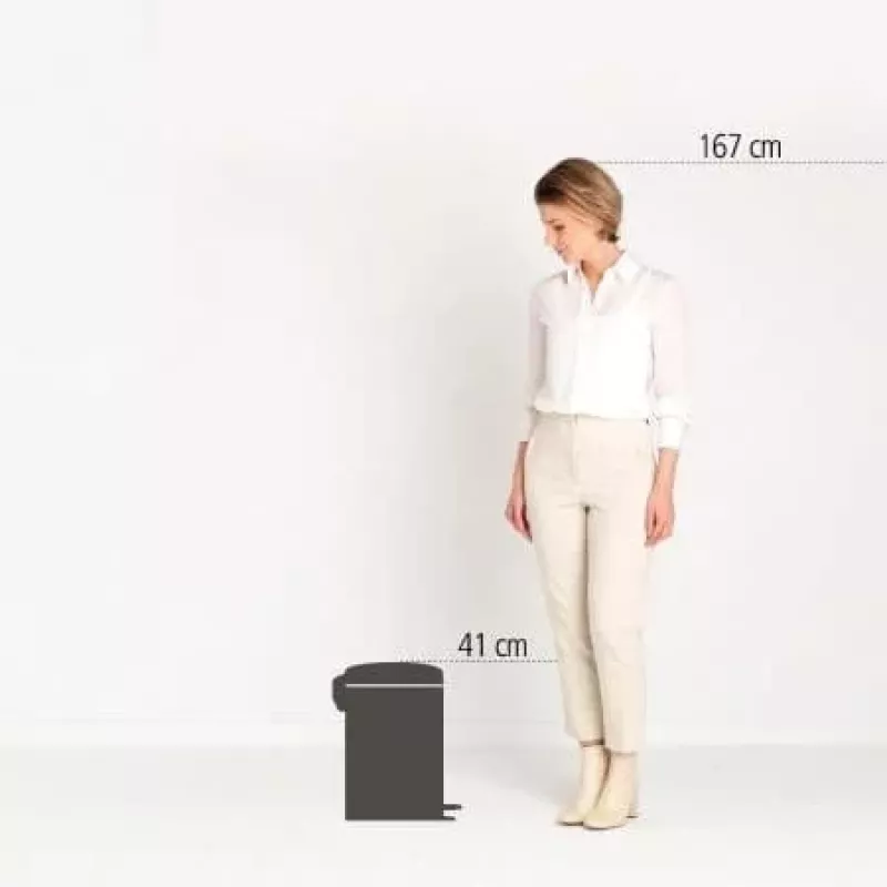 Brabantia NewIcon Pedaali Prügikast 12L Matt Steel