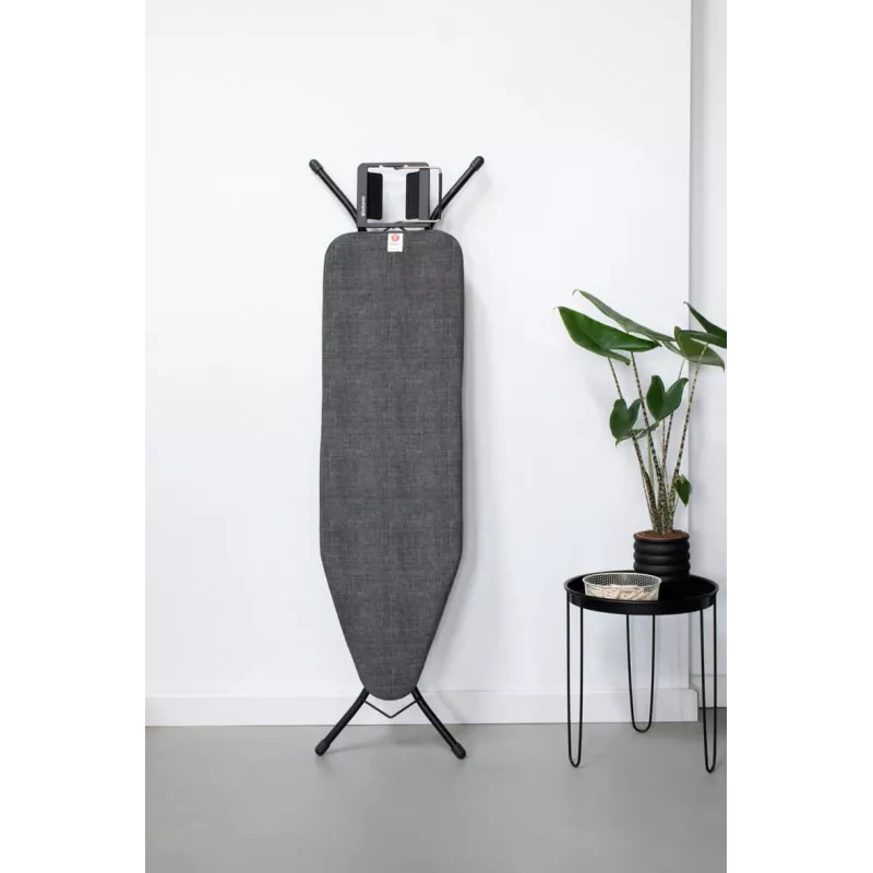 Brabantia triikimislaua kate Denim Black, suurus B, 124x38 cm, 8 mm polsterdus