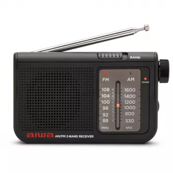 AIWA RS-55/BK kaasaskantav analoog AM/FM taskuraadio, must
