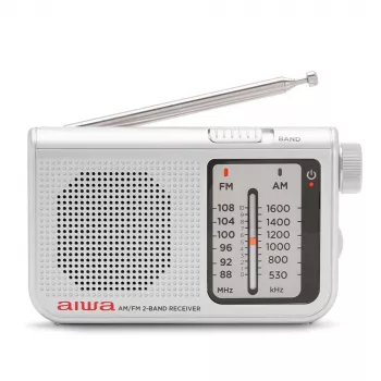 AIWA RS-55/SL kaasaskantav analoog AM/FM taskuraadio, hall