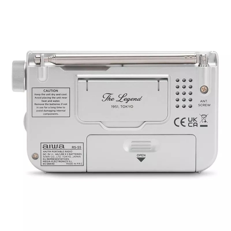 AIWA RS-55/SL kaasaskantav analoog AM/FM taskuraadio, hall