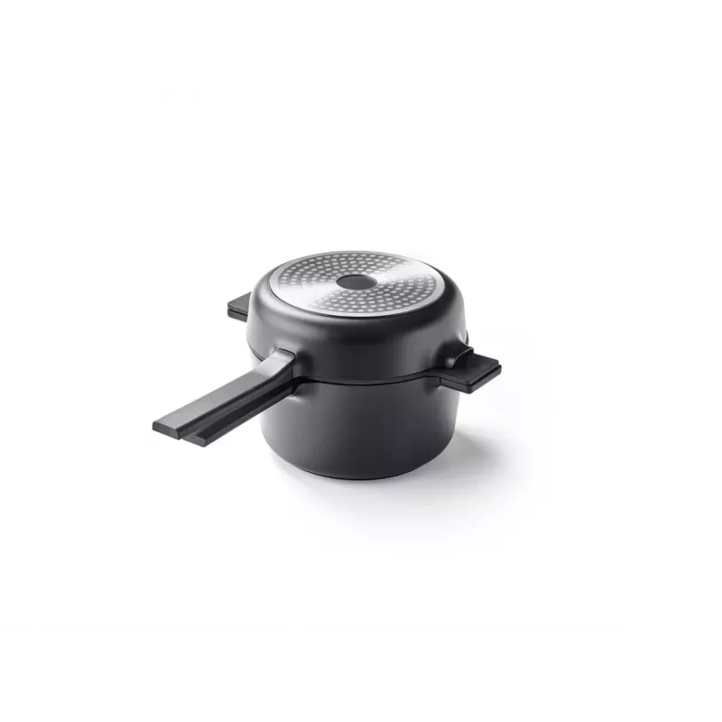 Brabantia All-in-One 5-osaline roostevabast terasest kööginõude komplekt klaaskaantega, induktsioonikindel, hõbedane