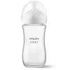Philips AVENT Natural Response klaasist beebipudel 240 ml, keskmise vooluga otsik, 1m+