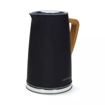 Gastronoma 18130006 elektriline veekeetja, 1,7 L, 2200 W, roostevaba teras, must, juhtmeta, 360° alus