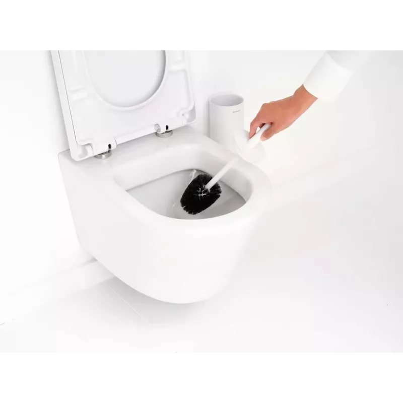 Brabantia ReNew WC-hari koos hoidjaga, Mineral White
