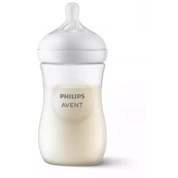 Philips AVENT Natural Response beebipudel 260 ml, keskmise vooluga otsik, 1 kuu+