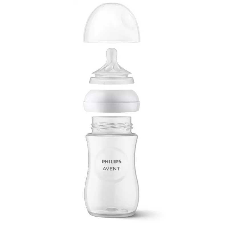 Philips Avent Natural Response kaelkirjaku imetamispudel 260 ml, keskmise vooluhulgaga nisa, 1 kuu+