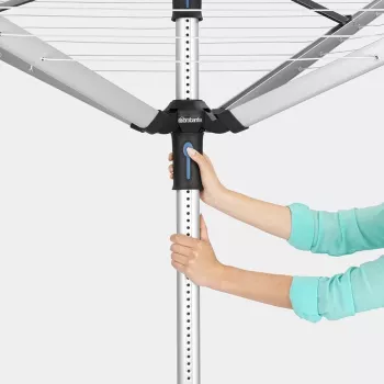 Brabantia Lift-O-Matic 50 m pesukuivatusvarras, metallikhall