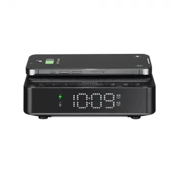 AIWA CR-30/BK digitaalne äratuskell LED-ekraaniga, FM/PLL-raadioga, must