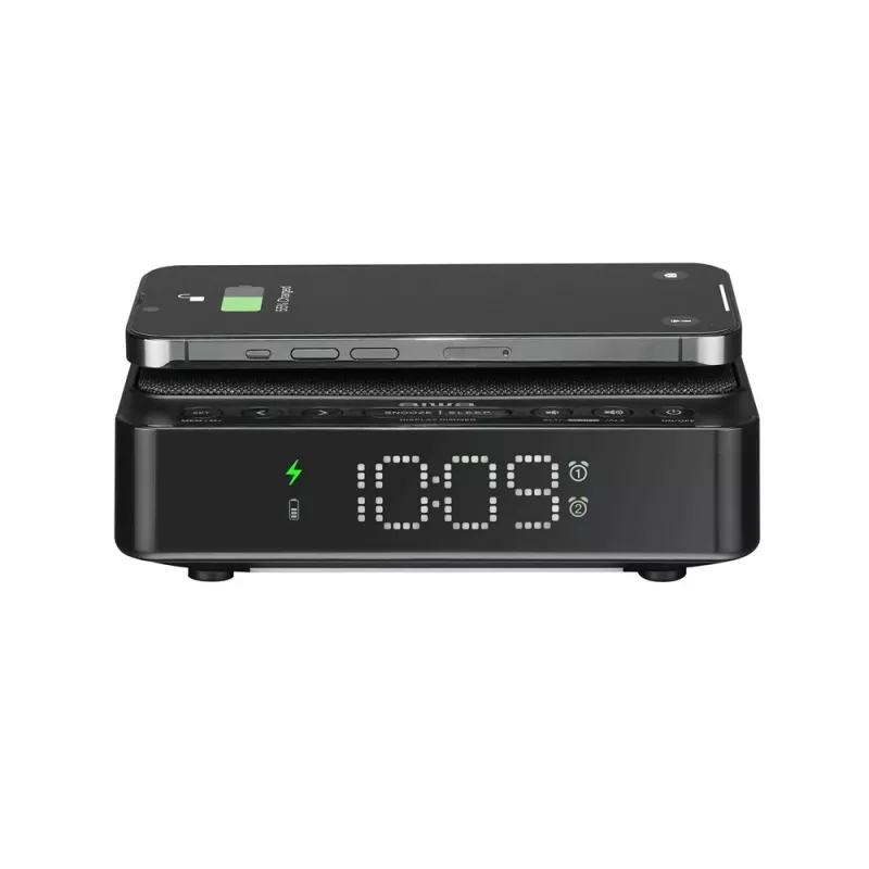AIWA CR-30/BK digitaalne äratuskell LED-ekraaniga, FM/PLL-raadioga, must
