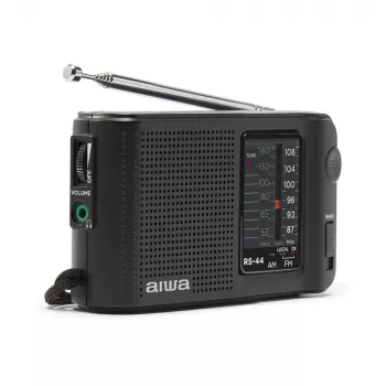 AIWA RS-44 taskuraadio AM/FM, must