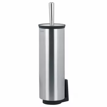 Brabantia ReNew WC-hari ja hoidik, matt teras, seinale kinnitatav või vabalt seisev, vahetatava harjapeaga