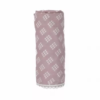 Lodger Swaddle Tribe musliinist mähkimistekk 120x120 cm Rose