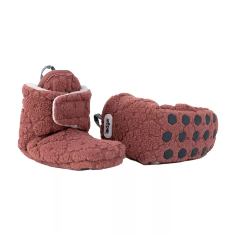 Lodger Slipper Folklore fliisist beebisussid, 6-12 kuud, Rosewood
