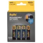 AQIILA AAA NiMH akupatareid USB-C-ga, 1,2 V, 600 mAh, 4-pakk AQ60AAA374C4
