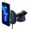iOttie Velox Magnetic Wireless Charger armatuurlaua ja esiklaasi kinnitus - 7,5W Qi kiirlaadimine, MagSafe ühilduv, must