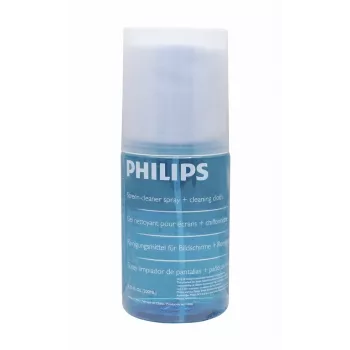 PHILIPS SVC1116B/10 ekraanipuhastuskomplekt LED-, LCD-, plasma-, OLED-ekraanidele, nutitelefonidele, tahvelarvutitele, sülearvutitele, teleritele - 200 ml geelpihusti + mikrokiudlapp