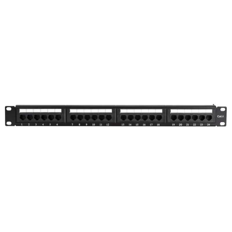 DS-IT CAT 6 UTP võrgu patch-paneel, 19 inch, 24-porti DS-Patch6-24UTP