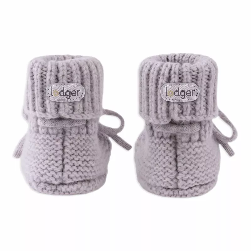 Lodger Slipper Merino villased beebipapud, Stone, 0-6 kuud