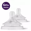 Philips Avent Natural Response silikoonist lutid, väga kiire vool, 6m+, 2 pakk