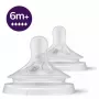 Philips Avent Natural Response silikoonist lutid, väga kiire vool, 6m+, 2 pakk