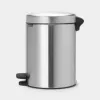 Brabantia NewIcon 5-liitrine pedaaliga prügikast, matt teras