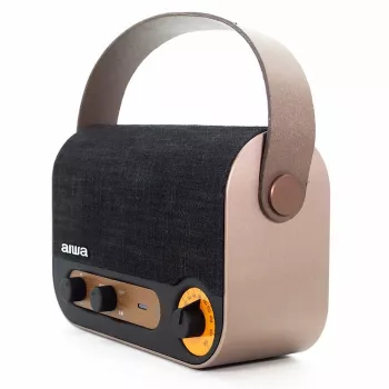 AIWA RBTU-600 kaasaskantav Bluetooth-raadio FM, USB, AUX-sisendiga, MicroSD ja laetava akuga