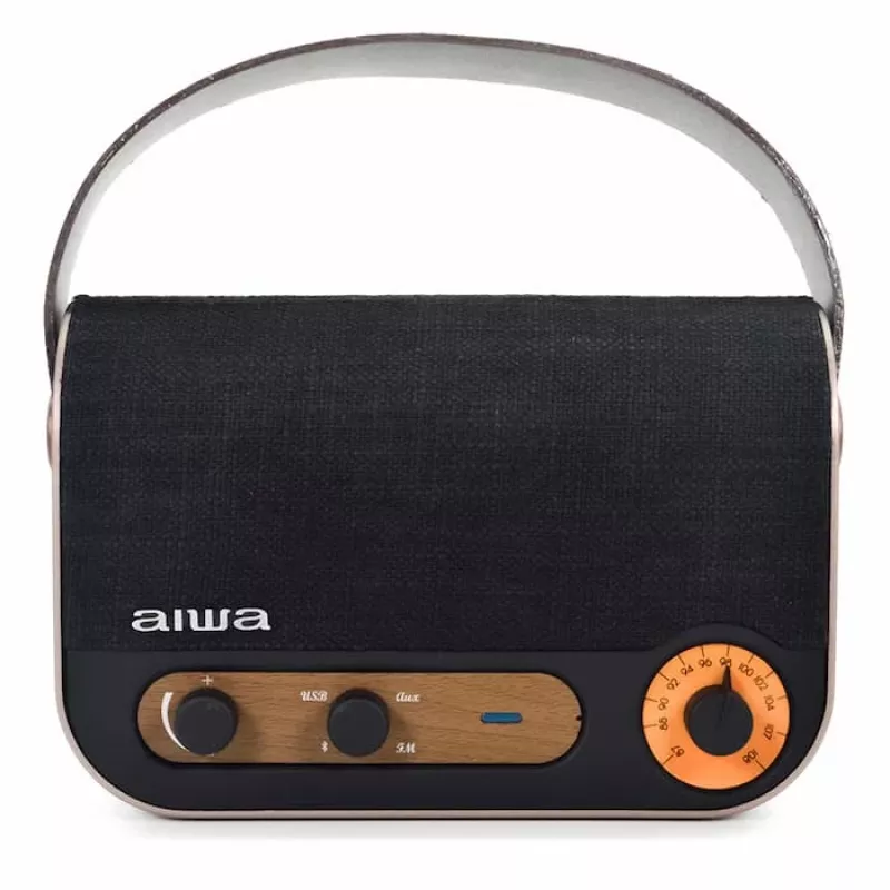 AIWA RBTU-600 kaasaskantav Bluetooth-raadio FM, USB, AUX-sisendiga, MicroSD ja laetava akuga