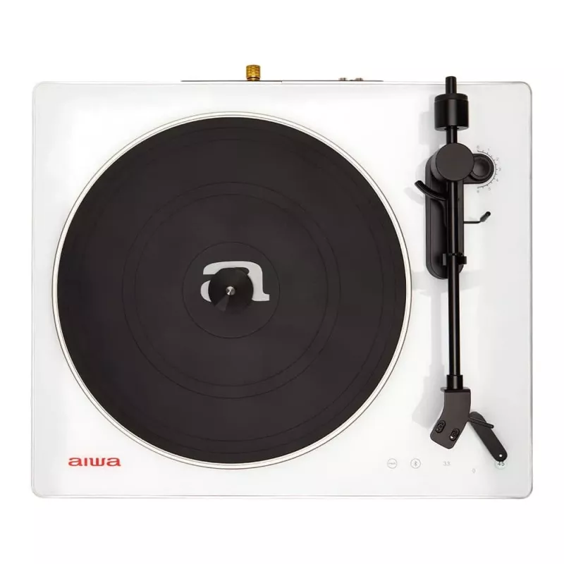 AIWA APX-680BT/WT rihmülekandega plaadimängija Bluetoothi, USB-salvestuse ja arvutiühendusega - must