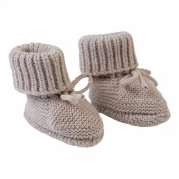 Lodger Slipper Folklore Merino villased beebisussid, beež, 0-6 kuud