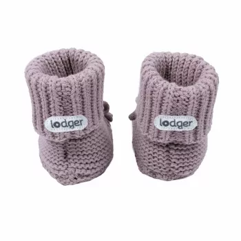 Lodger Slipper Knit beebi sussid, roosa, 0-6 kuud