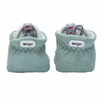 Lodger Slipper Ciumbelle puuvillased sussid, 3-6 kuud, rohekashall