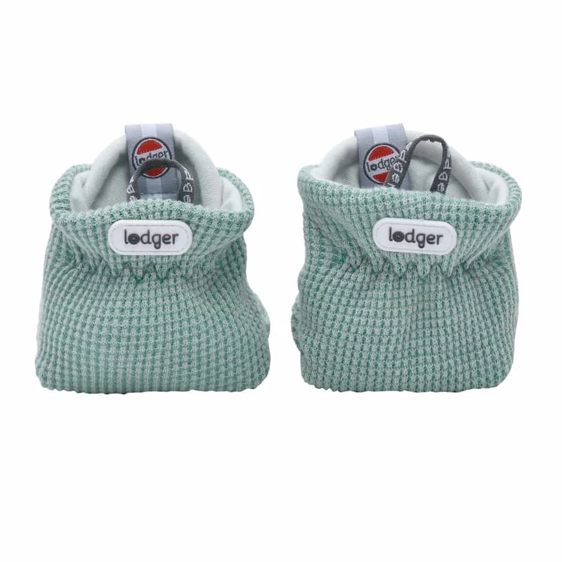 Lodger Slipper Ciumbelle puuvillased sussid, 3-6 kuud, rohekashall