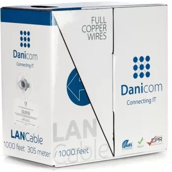 DSIT DANICOM CAT5E UTP 305m täissüdamikuga LSZH (Eca) kaabel DC-UTP5E-305S-ECA