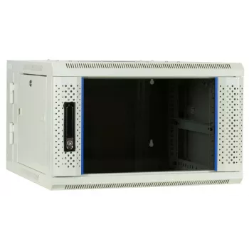 DSIT 6U seinale kinnitatav serverikapp klaasuks, valge, 600x600x368 mm DS6606W-DOUBLE