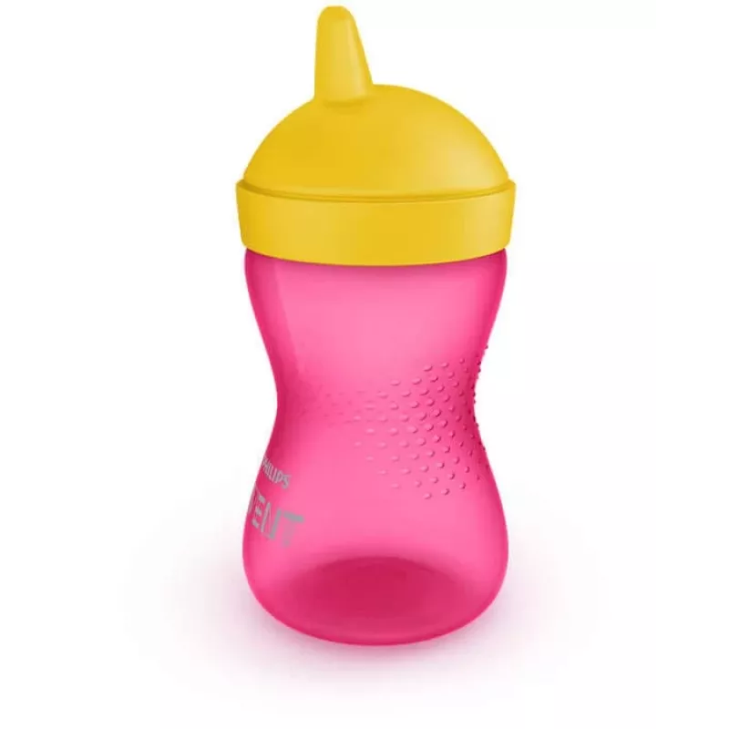 Philips Avent My Grippy kõva joogiotstega treeningtass 300 ml, 18M+, roosa