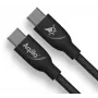 AQIILA USB-C - USB-C laadimis- ja sünkroonimiskaabel 3 m must AQCBPBICB4BD881